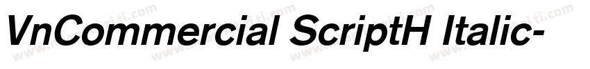 VnCommercial ScriptH Italic字体转换